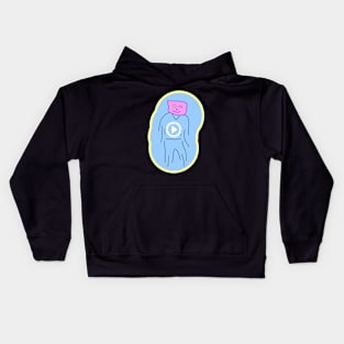 Turn me on. Play me! Kids Hoodie